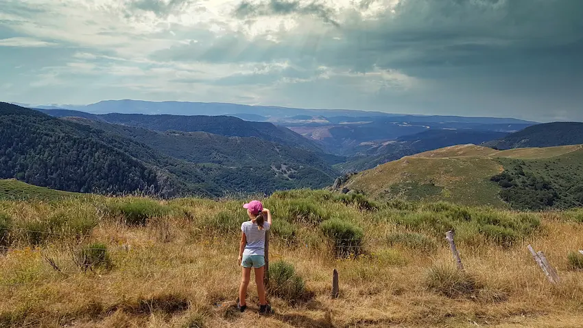 Panorama du massif du Tanargue en Ardèche